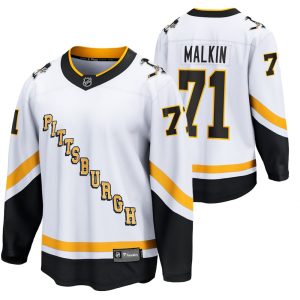 Pittsburgh Penguins Trikot Evgeni Malkin 2022 Special Edition Retro Weiß